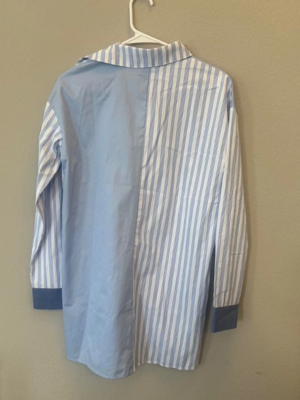 Princess Polly Rouni Shirt dress Blue and white striped NWT Size 0 - Picture 7 of 7